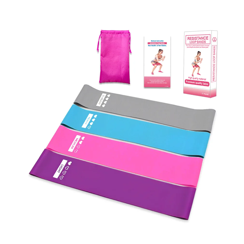 
Premium Exercise Loops with Non-Slip Design for Hips & Glutes, 3 Resistance Level Workout Booty Bands for Women and Men 