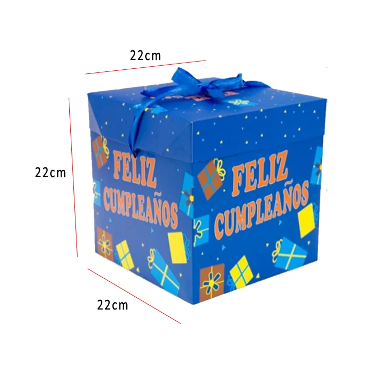 Wholesale birthday party three-dimensional practical gift box surprise internet celebrity birthday gift packaging empty box