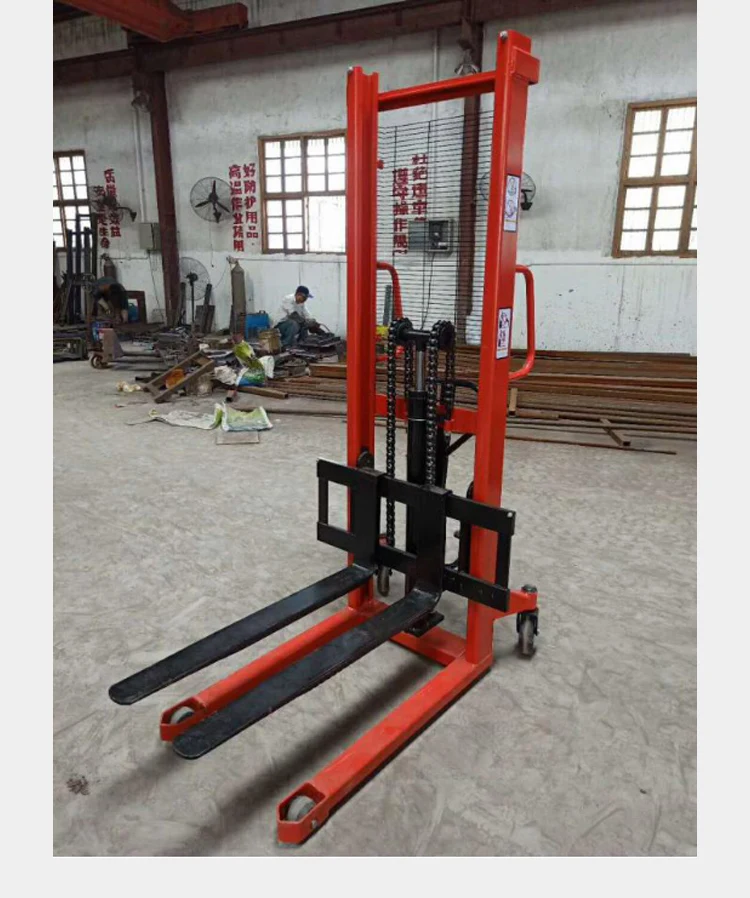 1000kg 2200lbs 1m 1.2m 1.6m 2.5m 3m capacity hydraulic hand lift manual stacker with fixed forks sdj1000