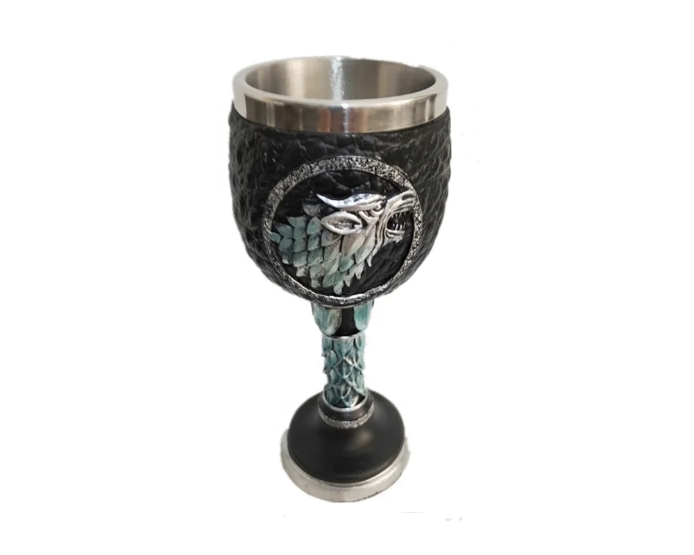 Wholesale Custom Stainless Steel Metal Craft Sculpture Goblet For Home Decoration