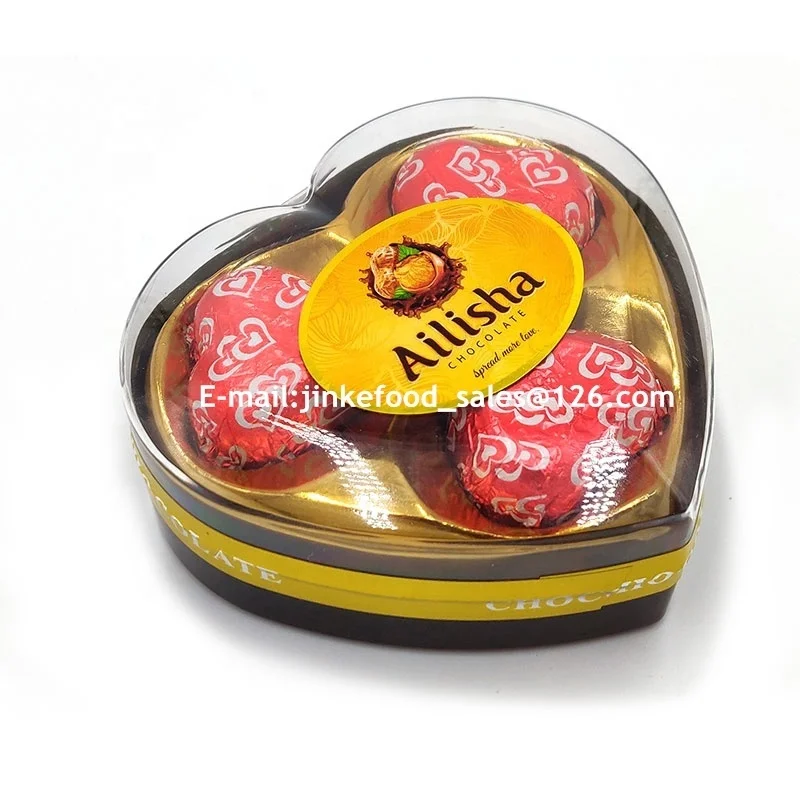 Темные коробочки из Чистого Какао в форме сердца, шоколадные коробочки