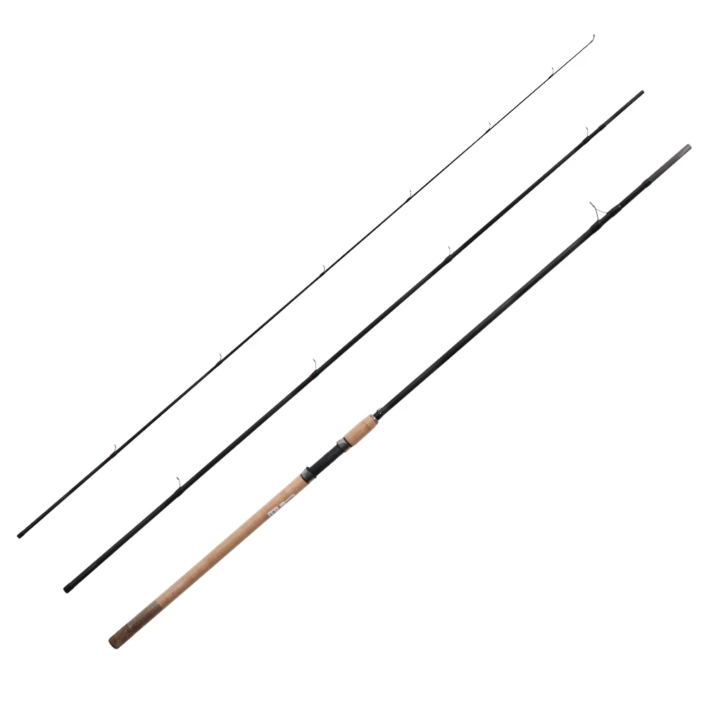 MTR011 3.9m 3 pcs match rod light nano carbon fiber blank saltwater spinning rod fishing match rod with cork grip