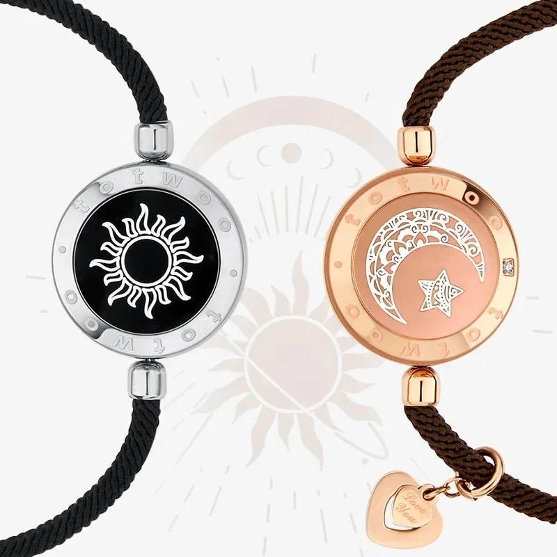 TOTWOO love Unique couple bracelet for Long Distance electronic Interactive smart Bracelet Couple Love Jewelry wearable devices