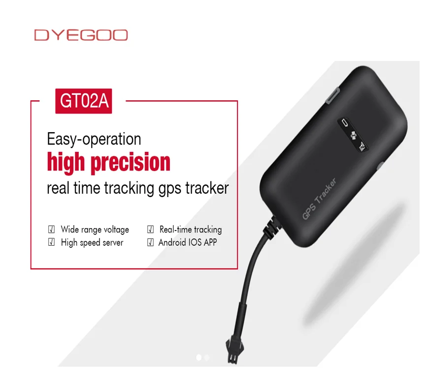 Factory vehicle GSM GPS tracker GT02A motorcycle real time tracking  fleet motorcycle car gps tracking  device