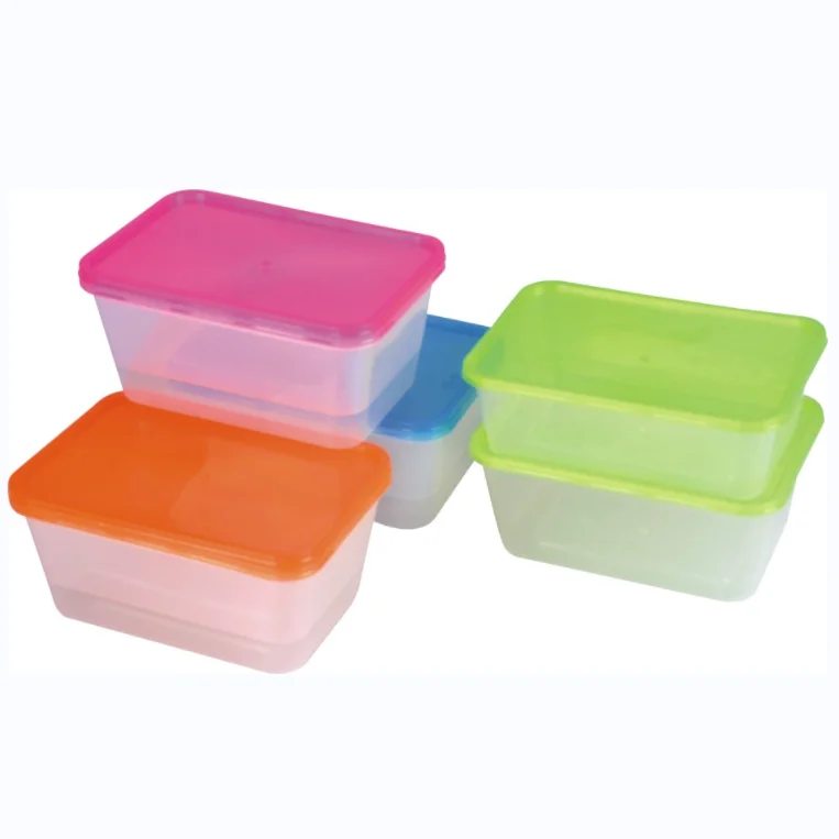 Wholesale Transparent disposable red plastic takeaway food container with clear lid for packing use