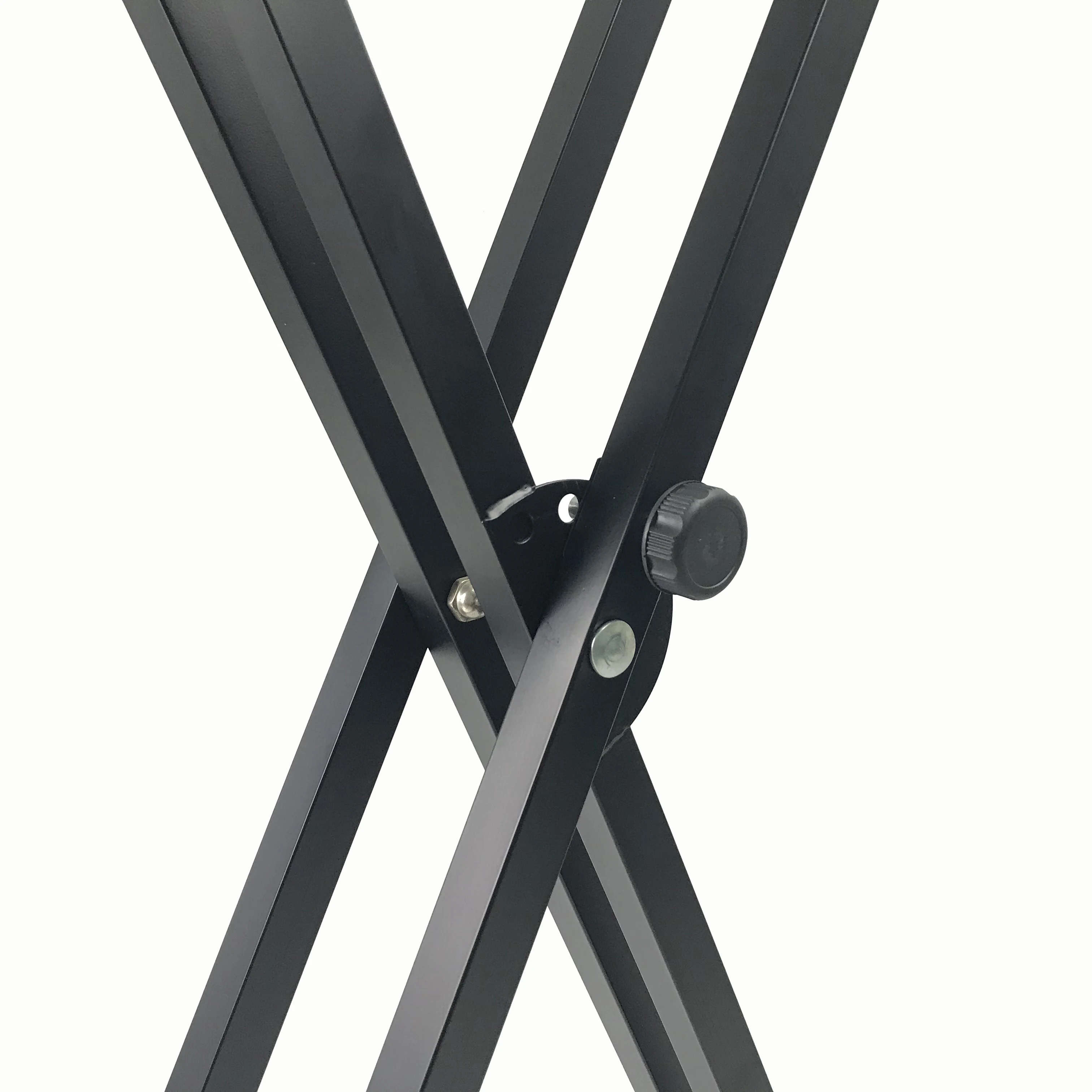 2-Tier X Style Dual Keyboard Stand Adjustable Electronic Piano Double Tube