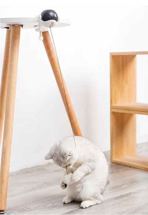 
Interactive Electric Cat Toy Automatic Lifting Cat Fluffy Ball Wire Cat Ball No 7 Battery Power 