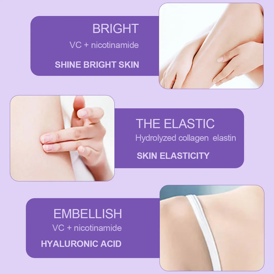 Bilian wholesale Private Label OEM/ODM  lavender pearl Shower Gel BodyWash Shampoo Bodycare  Smooth Bath Safe for Sensitive Skin