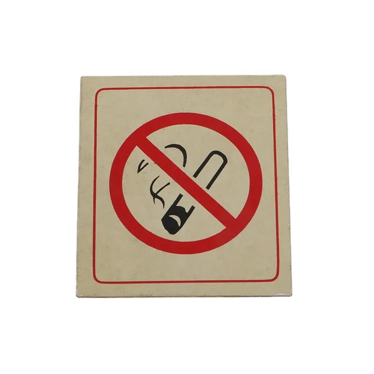 Factory Manufacturing Good Quality Aluminum Custom No Smoking Sign Warning Board