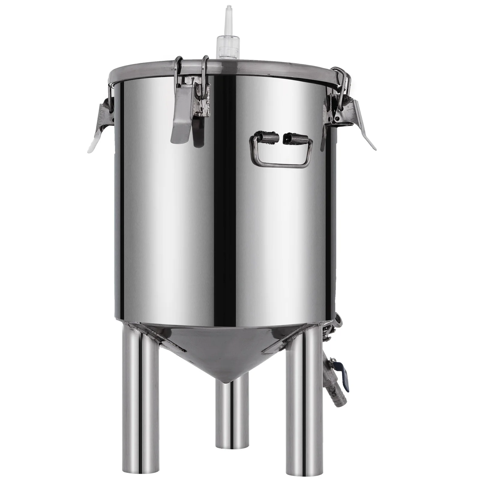 Brew Bucket Fermentor 304 Stainless Steel 4,7,7.5,14 Gallon Conical Fermenter Tank Wine Making Machine