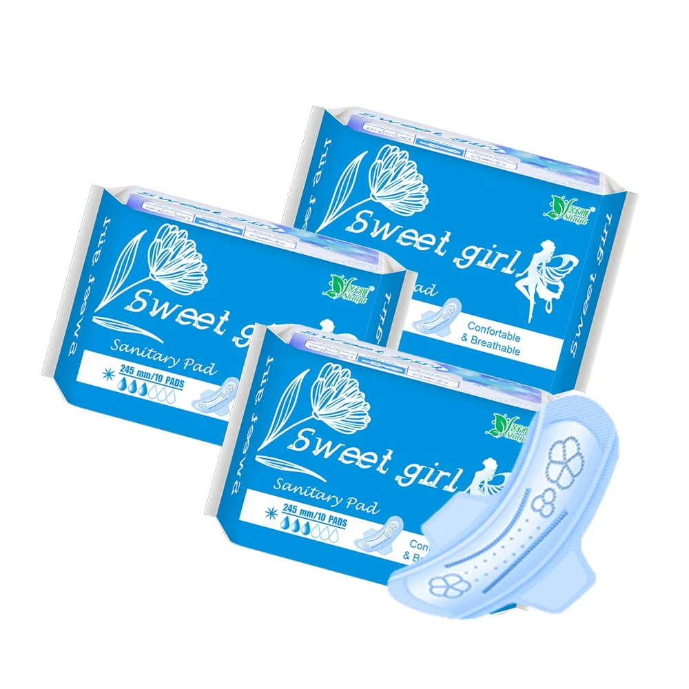Wholesale Cotton Sanitary Pads for Women Sanitary Napkin Menstrual Pads Sanitary Pads Lady
