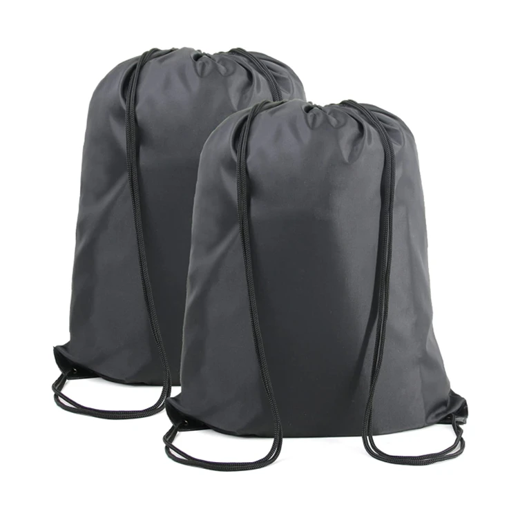 2023 Custom Logo Cinch backpack Colorful 210D polyester Gym bags sport nylon cheap drawstring bag