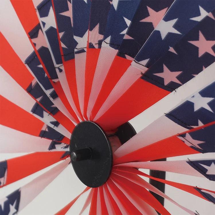 BAILING Custom Us National Day Kids Classic Windmill Toys 40x100cm Flag Element Windmill