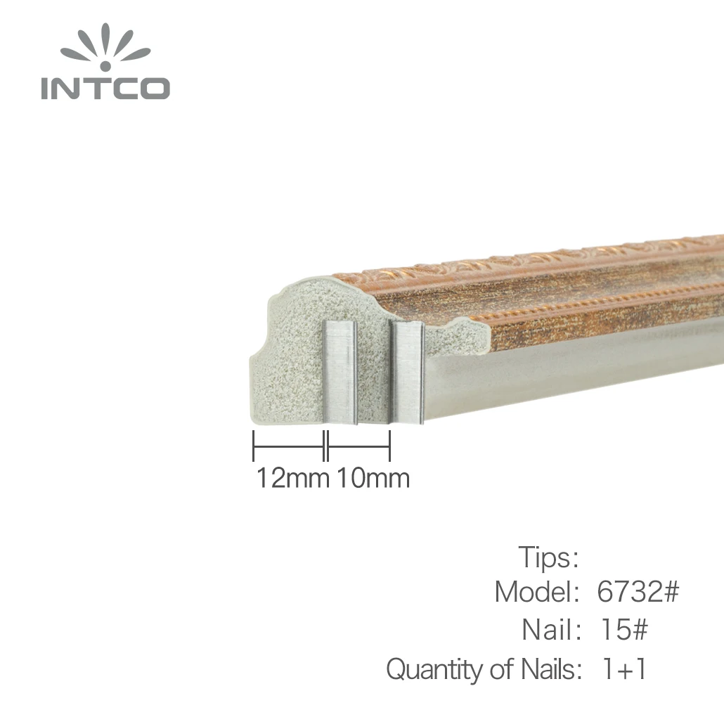 INTCO New Arrival  Factory Price Decorative Patina Antique Painting Art Photo Picture PS Moulding Frame