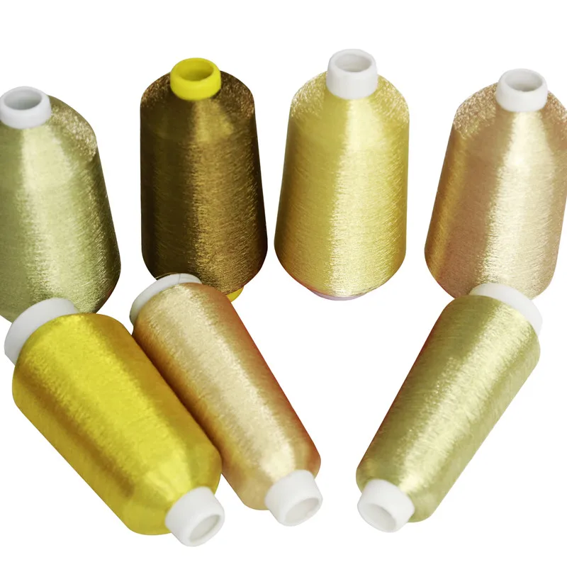 L-shaped embroidery new color polyester high quality yarn metal yarn