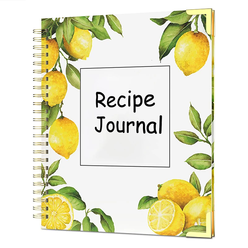 100 Page Empty Notebook Family Recipe Journal Hardcover Thick Paper Do-it-yourself cookbook Blank Recipe Book