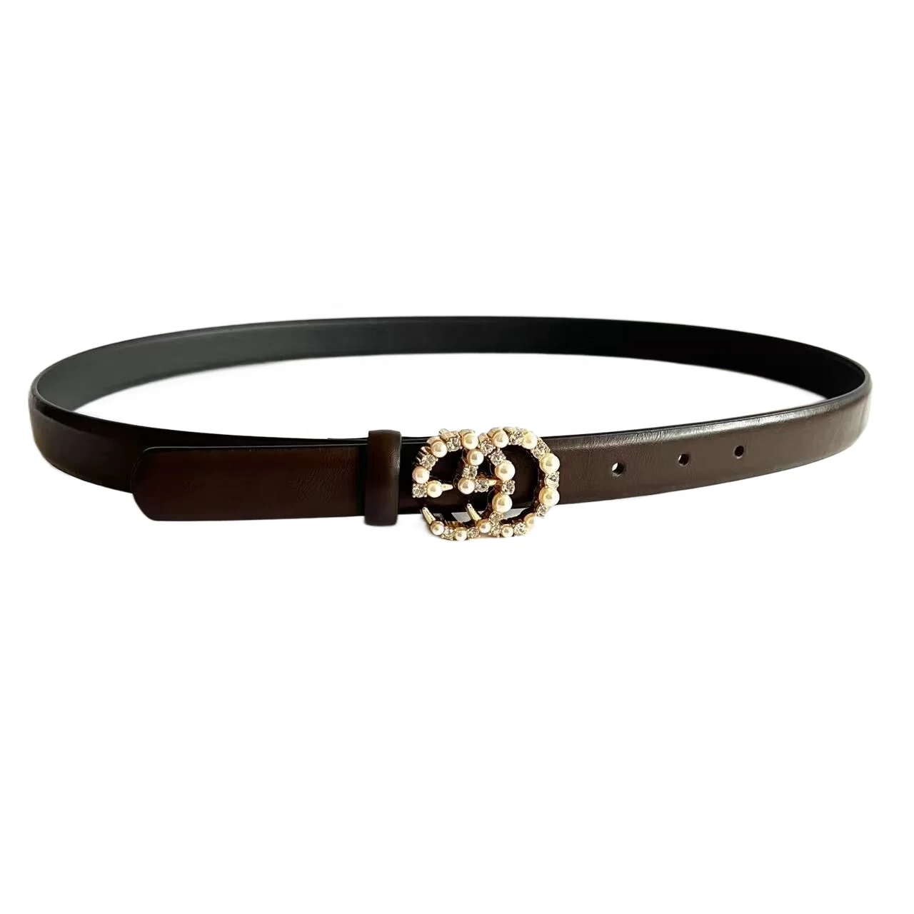 2022 New Fashion Rhinestone Belts with  Shiny Diamond Crystals for Women in Red color Pu or leather workable