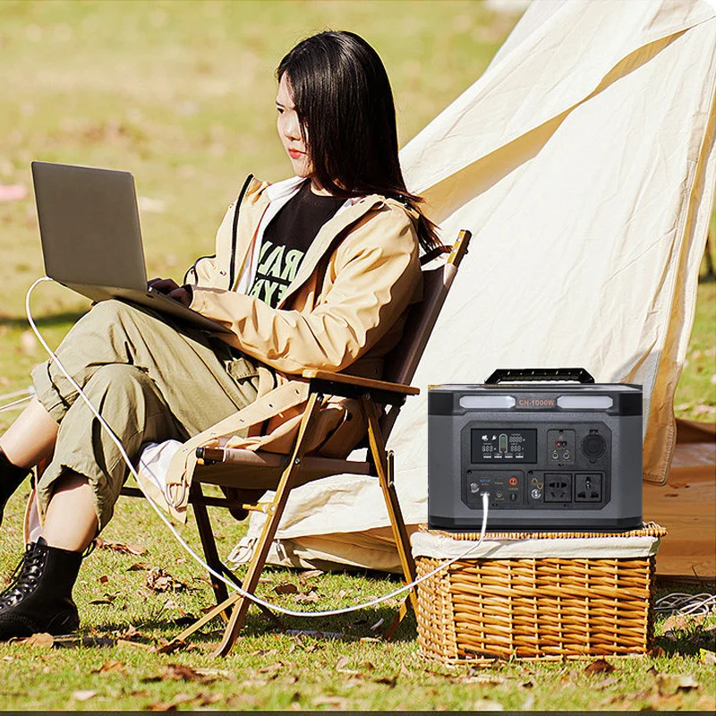 Multi-function  1000 watts outdoor portable Emergency  Lifepo4  Lithium Battery Solar Generator Rechargeable Backup Power