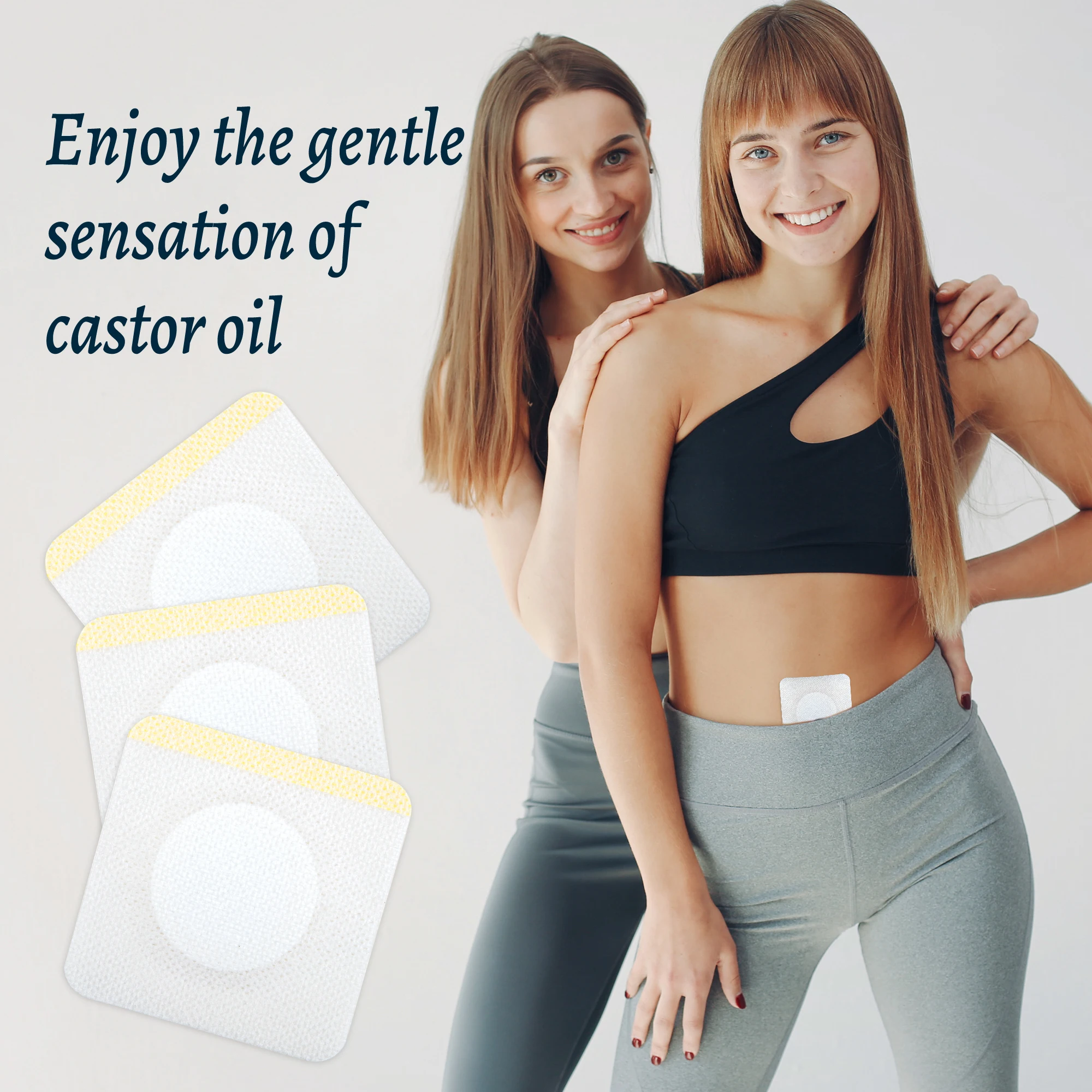 Famicheer Disposable Self-Adhesive Organic low price Castor Oil Pack Wrap Belly Button Highly Absorbent Castor Oil Pack Kit