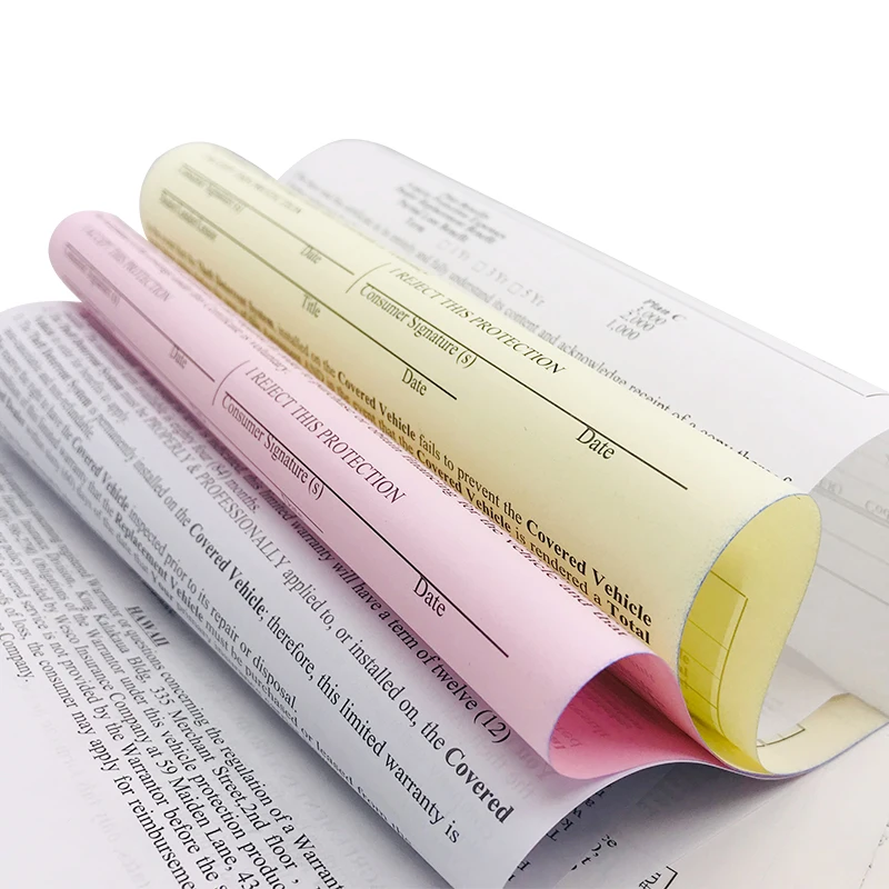 Most popular hot sell single bill offset printing paper bill paper