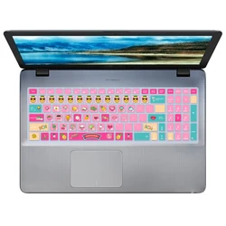 Stylish Design Silicone Keyboard Covers Custom Keypad Skin Protector Protective Film For Asus N50 U5000 K52 K53 K53S K72