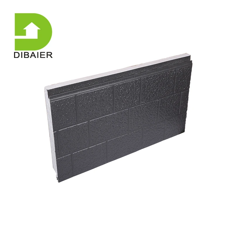 Metal Polyurethane Insulated Foam Board Decorative Exterior Wall Cladding PU sandwich Wall panel