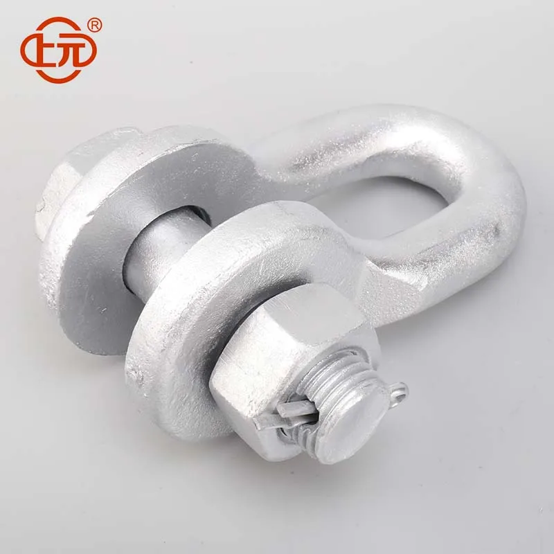 Shangyuan Hot Dip Galvanized Shackle Type U-Shackle Type U Anchor Shackle for Power Line Fittings