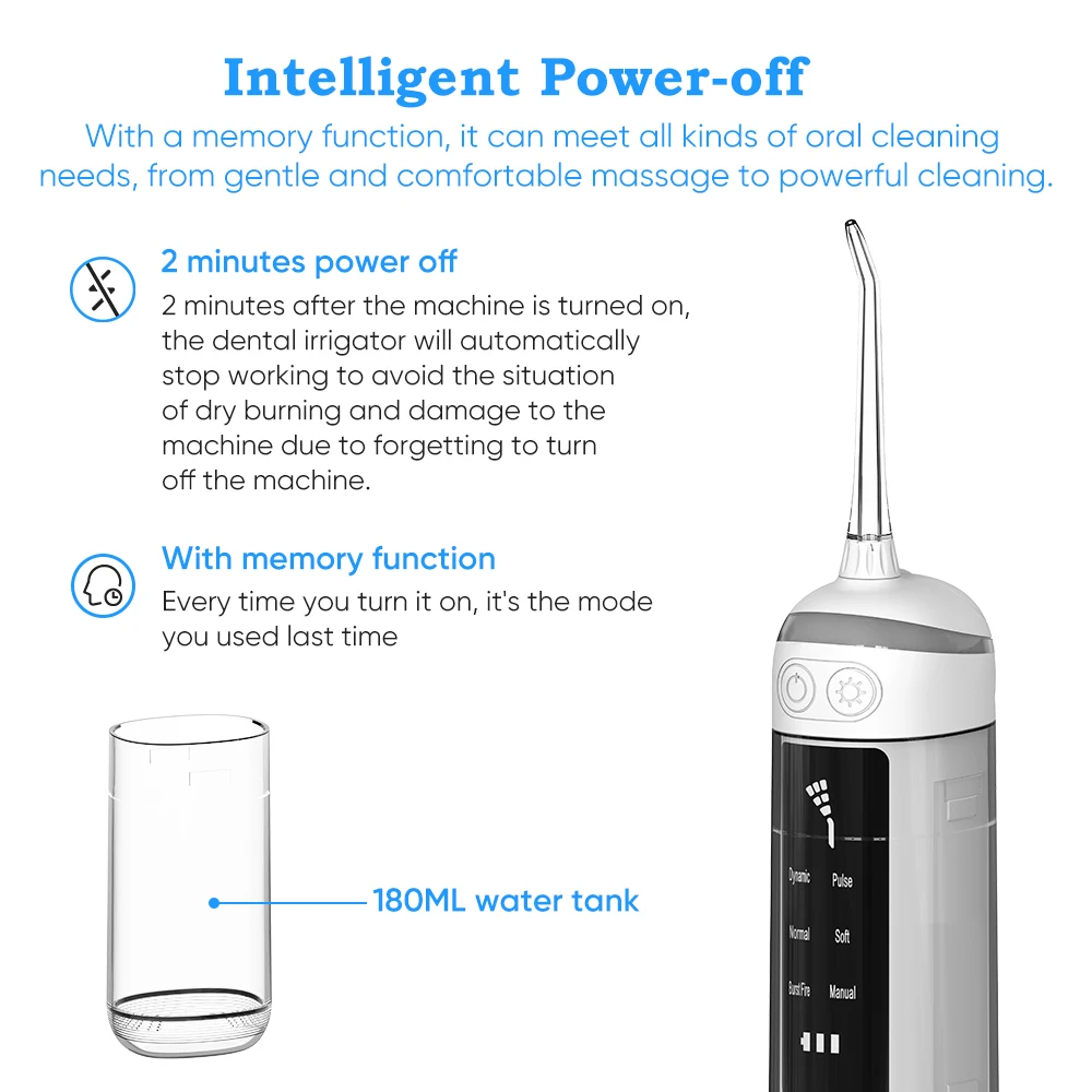 Перезаряжаемый портативный ирригатор для полости рта