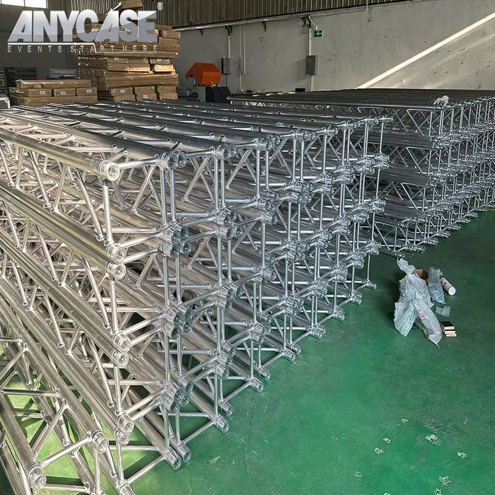 Event stage system with roof dj lighting truss