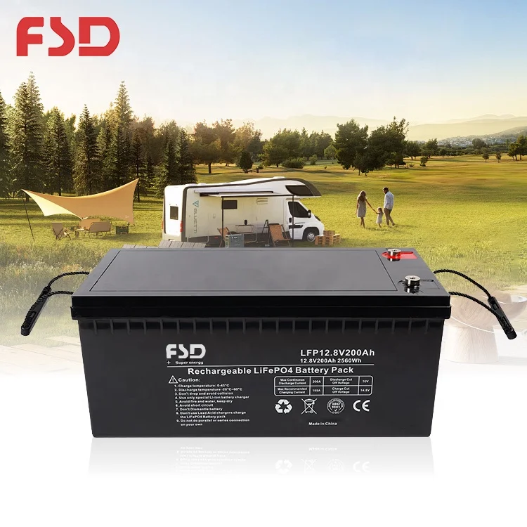 Long Cycle Life Home Solar Power Storge Electric Cars Trucks 12.8V 200Ah LFP Lithium Ion Battery