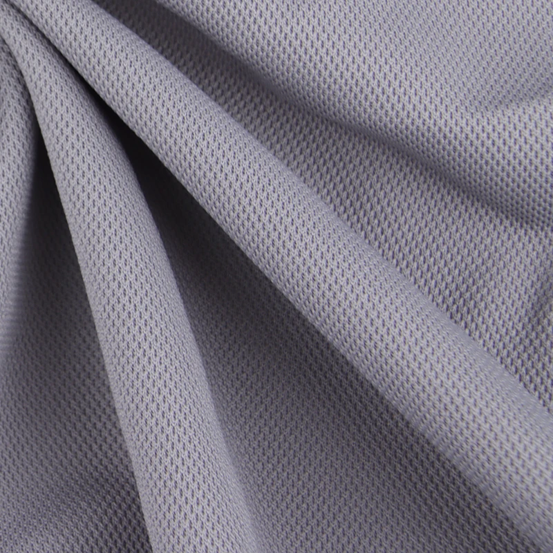 Fabrics Textile Raw Materials  Knitted Polyester Bird Eye hole Mesh t shirt Fabric For Sweatshirt Sport Garment