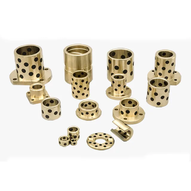 MPFZ MPFZU Oil Free Bushings Brass Alloy Copper Shouldered Oilless Bronze Graphite Bushing