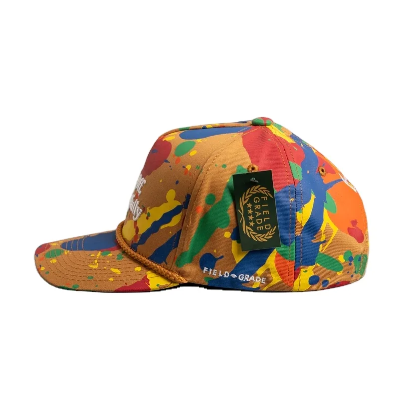 Custom Digital Printing Embroidered Outdoor Travel Hiking Women 6 Panel Hat Adjustable Style Mens Structure Baseball Cap