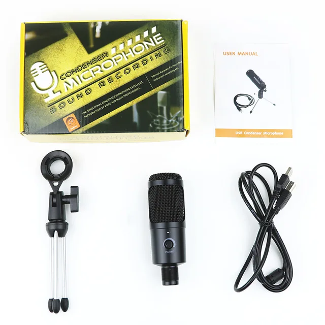 
AGC-BA110 High Quality PC Condenser Microphone Device for Studio Recording 