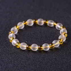 8 мм переработанные пластиковые прозрачные стеклянные бусины браслет регулируемые бусины браслет для женщин Океанский браслет BHBP074