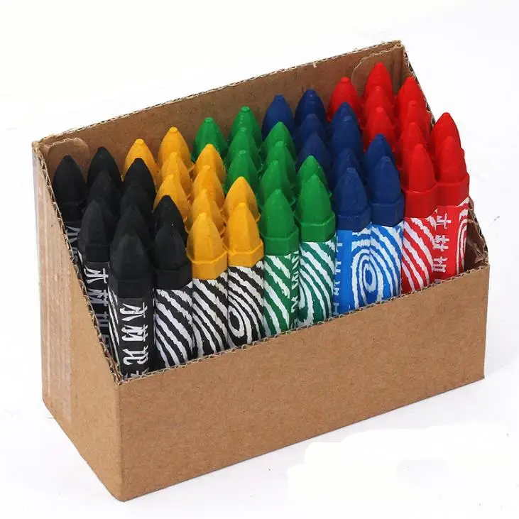 8 Colors Hexagonal Lumber Marking Crayon for Industrial Wood Painting Lead-Free