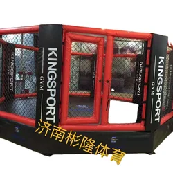 Manufacturer Octagon/hexagon For Boxing Hexagon Mma Cage Equipement Boxing Ring Octagon Fighting Cage For Sale
