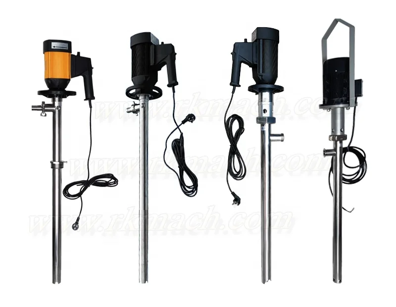 80L/min 130L/min stainless steel portable barrel pump for 0~800cps oil