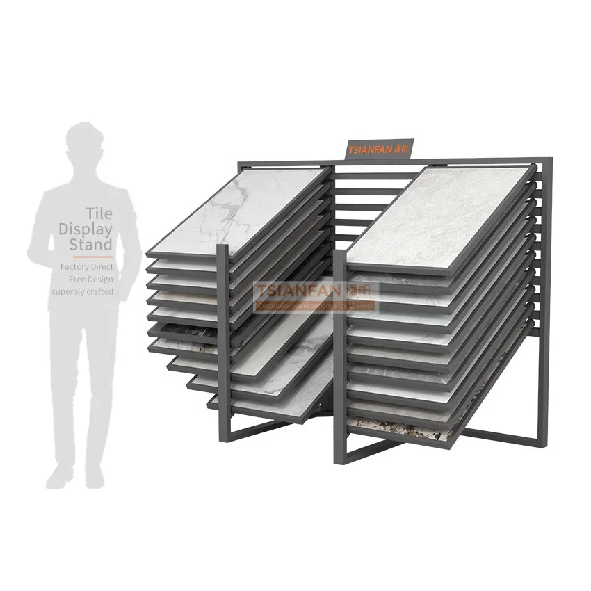 Factory price led display showroom marble mpedestal stand showroom display units for small item tile showroom displays