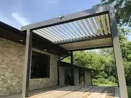 ALUFRONT high quality Opening Roof Panel Aluminum Profile Louver Pergola
