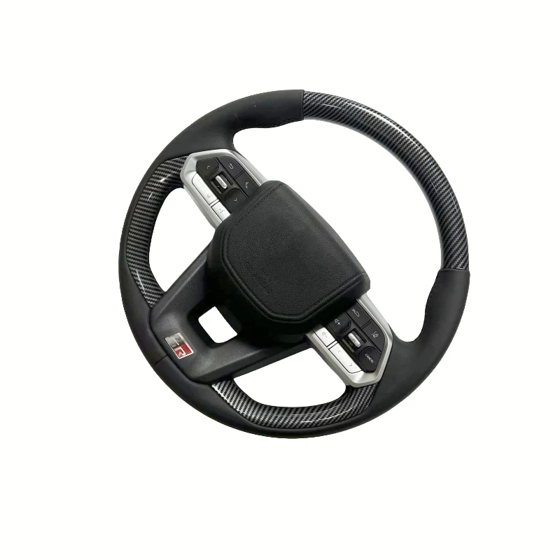 Upgrade NEW GR Steering wheel Custom style steering wheel Style Steering wheel For Toyota HILUX Full leather Steering whee