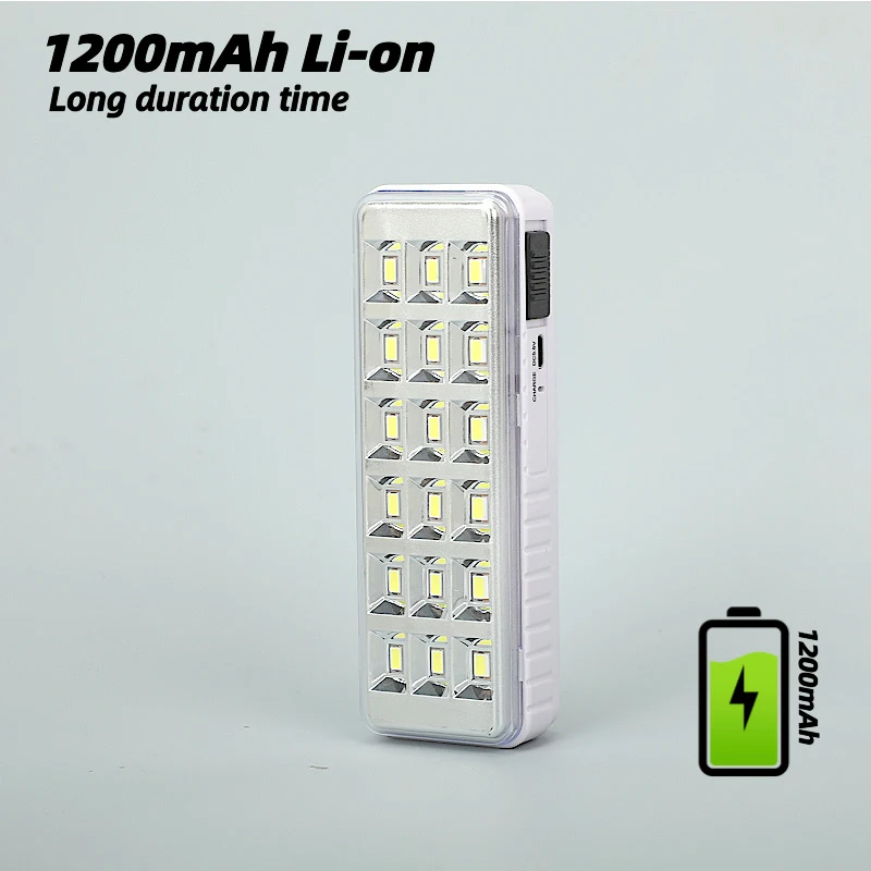 Benin Ghana Malaysia Stock 3V Battery 18 SMD LED USB Rechargeable Camping Emergency Lamp ABS Body