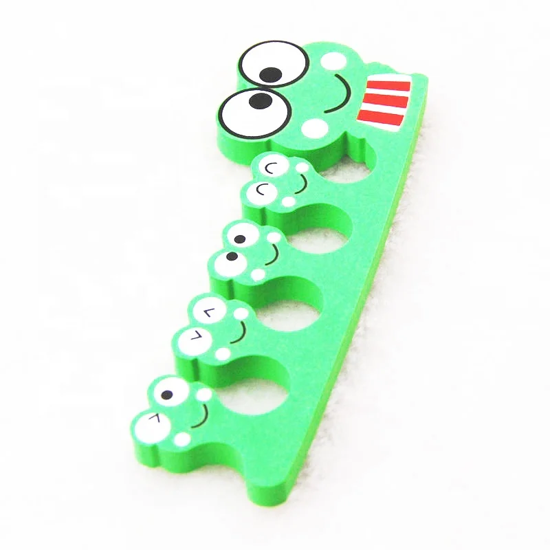 Wholesale Flexible Animal Shape Toe Separators  Little  Frog Finger Divider