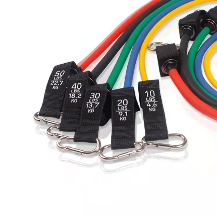 2080 Length Custom logo Resistance Tube Bands High Quality 150lbS resistance Tube Bands With Fitness