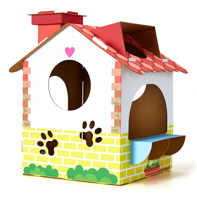 Tonton 2023 New Cat House with Printing Pet Cages & Houses Cat House Pet Carriers Indoor pet products cat supplies