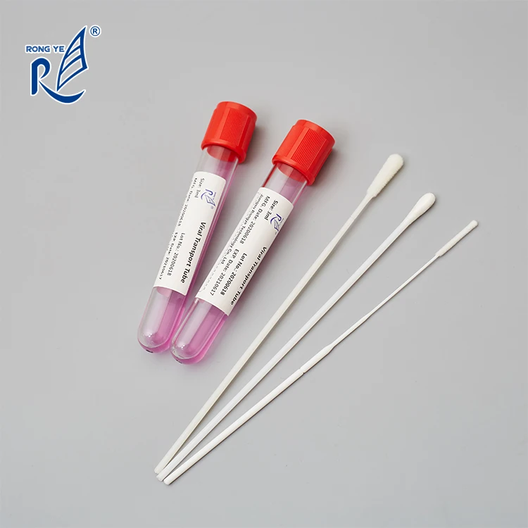 10ml PET viral tube 3ml VTM transport medium with specimen collection swab
