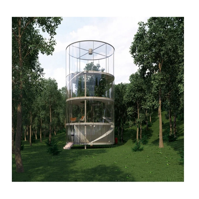 Metal Guardrail Carbon Steel Indoor Curved Glass Railing Circular Fsmaist Spiral Staircase