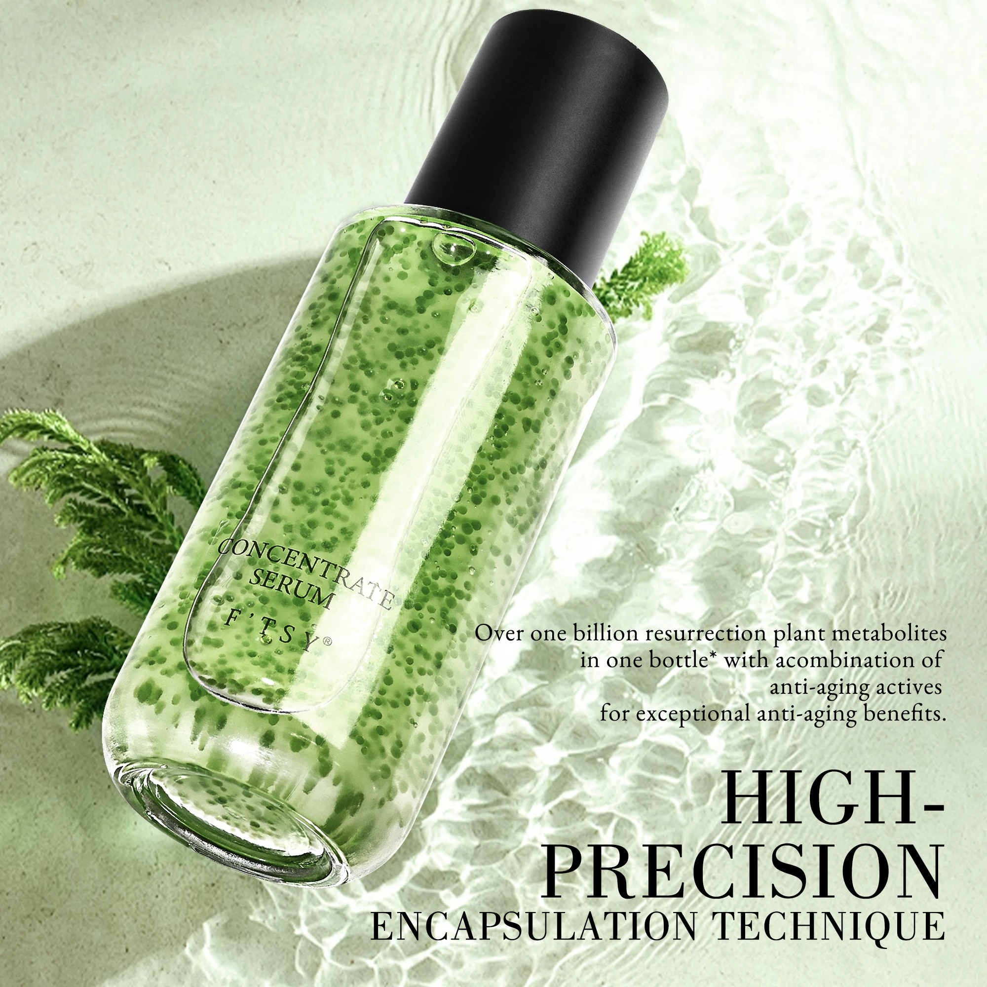 Private Label Top Quality Luxury Resurrection Plant Niacinamide Antioxidants Anti Aging Wrinkle Concentrate Face Serum