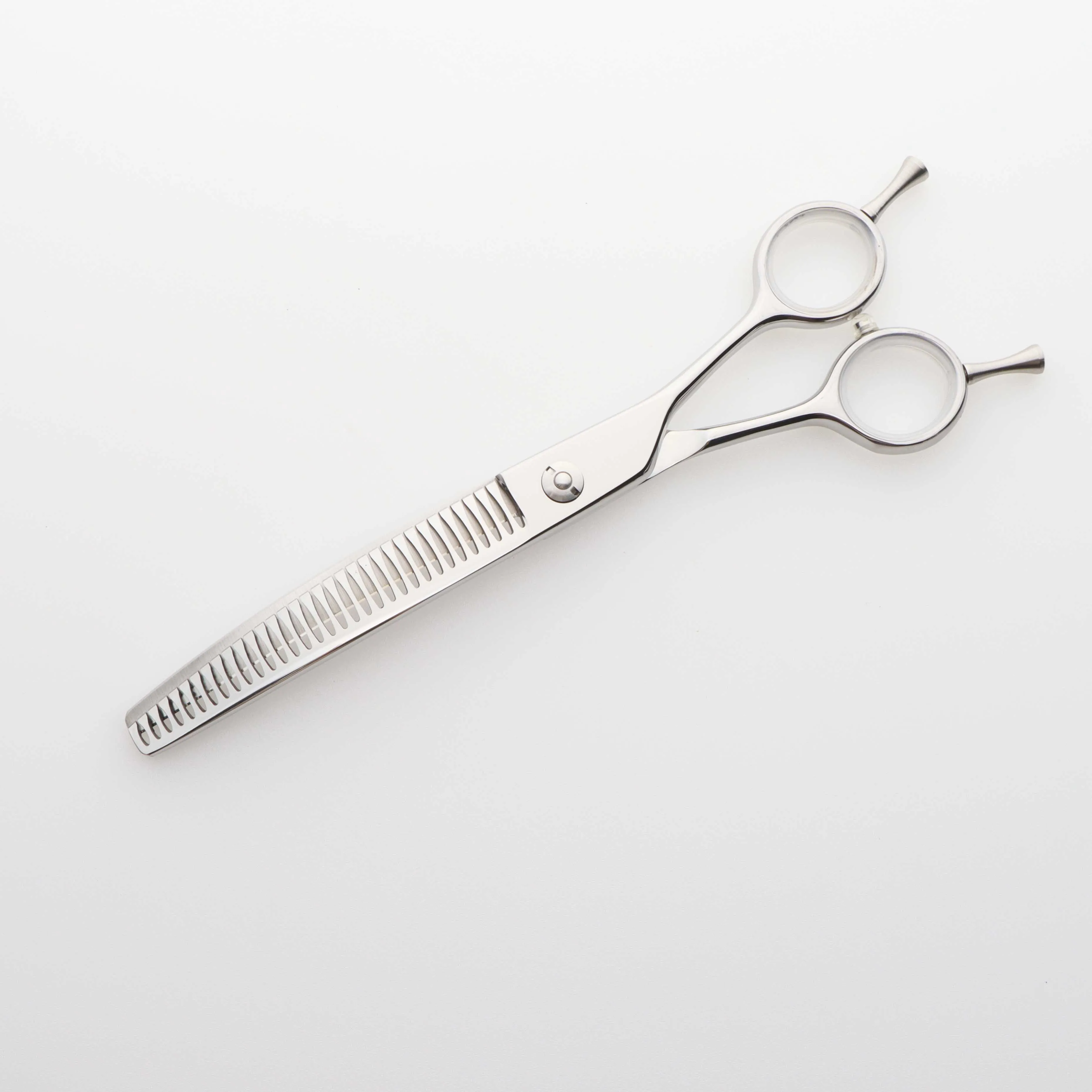 Professional 7Inch Pet Dog Grooming Thinning Shears OEM Japan 440C Steel Curved Chunker Scissors