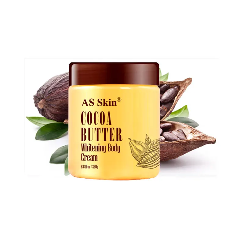 Private Label Organic Skin Care Moisturizing Body Whitening Cream Cocoa Butter Whipped Body Cream For Dry Skin